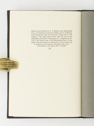 Time Given. Poems, 1970-1976