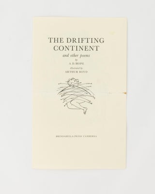 The Drifting Continent and Other Poems. Illustrated by Arthur Boyd