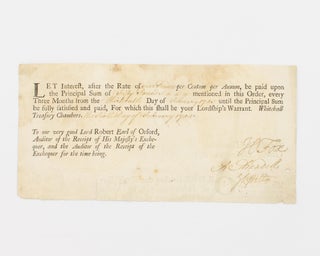 Item #116760 A printed document with manuscript insertions, signed by Henry Fox, 1st Baron...