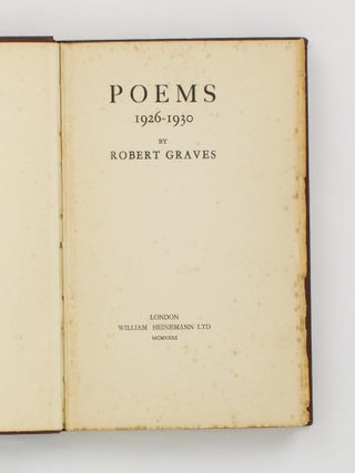 Poems 1926-1930