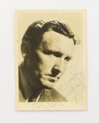 Item #117271 A portrait photograph inscribed and signed 'Sincerely, Spencer Tracy'. Spencer TRACY