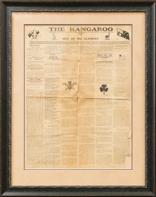 Item #117277 The Kangaroo out of his Element. The Representative Newspaper of the Australian...