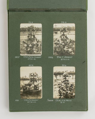 'Photos of the Last Resting Place | Men of the Australian & New Zealand Forces | Who fell in the Great War 1914-1919 | "Port Said" Cemetery' [manuscript cover title of an album of original photographs]