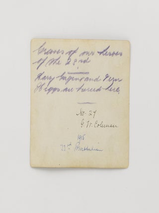 A superb collection of 60 vintage photographs showing life in the trenches at Gallipoli, possibly taken by Albert Percy Bladen, Methodist chaplain with the 23rd Battalion
