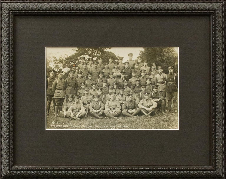 Item #117322 A group portrait of 'No 4 Platoon | No 4 Officers' Training School, Broadmeadows Oct 1915'. Victoria Broadmeadows Officers' Training School.