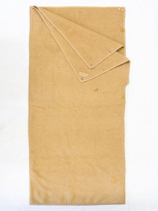 A Jaeger camel-hair woollen blanket-sleeping bag supplied to Douglas Mawson as a member of the Australasian Antarctic Expedition, 1911-1914
