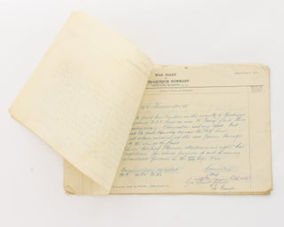 Item #117551 Duplicate loose-leaf sheets of the detailed daily war diary maintained in the field...
