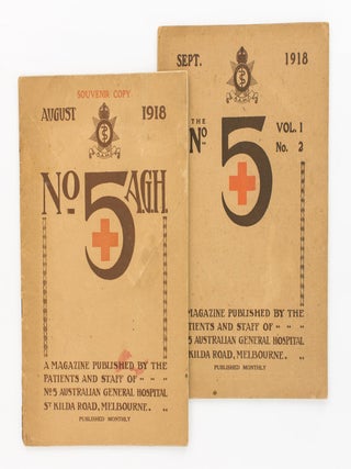Item #117575 No. 5 A.G.H. Volume 1, Number 1, 5 August, 1918. [Souvenir Copy. August 1918. No. 5...