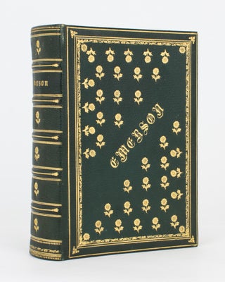 Item #117669 Works of Ralph Waldo Emerson. Complete Edition. Prose and Poetry. Binding, Ralph...