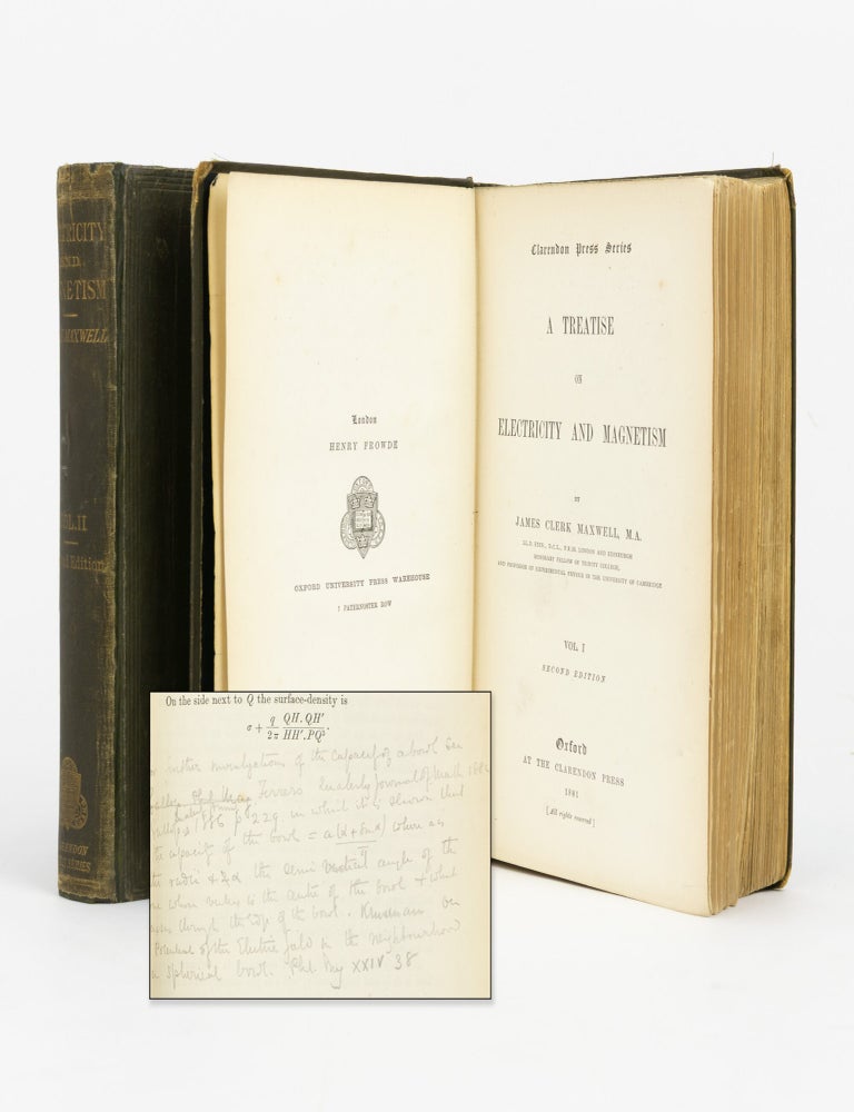 Item #117776 A Treatise on Electricity and Magnetism. Sir Joseph John THOMSON, James Clerk MAXWELL.