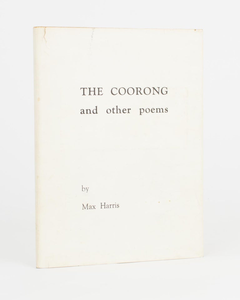 Item #117847 The Coorong and Other Poems. Max HARRIS.