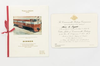 Item #117848 Tulloch Limited... Dinner. To mark the Occasion of handing over to the Commonwealth...