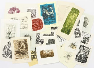 Item #117857 A collection of 111 different bookplates designed for John and Zelma Gartner....