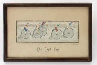 Item #117944 The Last Lap [ [a landscape Stevengraph depicting five brightly-clad cyclists on...