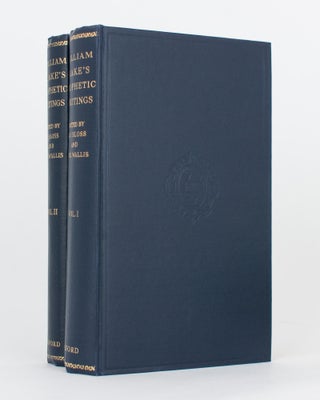 The Prophetic Writings of William Blake... Edited with a General Introduction, Glossarial Index of Symbols, Commentary and Appendices