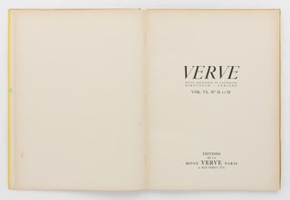 Verve. Revue artistique et littéraire ... Vol. VI, Nos 21 et 22 [a double issue]
