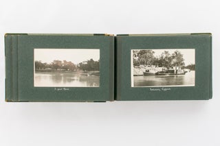 Item #118347 An album of 48 photographs depicting life on this famous NSW pastoral property on...