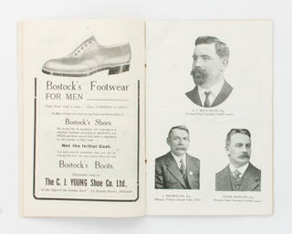 SA Footballer Souvenir. Victoria v Sth Australia. Adelaide Oval, Aug. 12th 1922. Price 6d. [cover title]