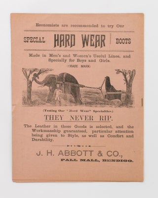 J.H. Abbott and Co. Tanners & Curriers, Manufacturers of Boots, Shoes, and Uppers, Belting, Saddlery, Harness, Collars, Leggings, Neatsfoot Oil. Importers ...