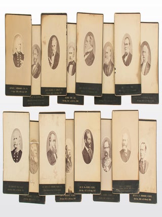 Item #118411 A series of 17 vintage individual portrait photographs of almost all...