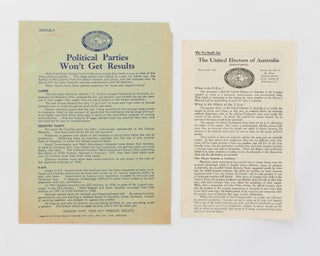 The prospectus and a series of three leaflets issued by the UEA