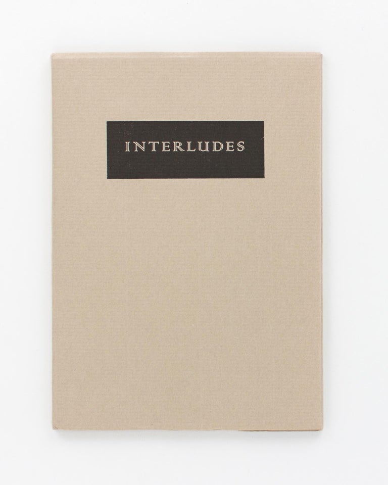 Item #118443 Interludes. Six Poems. Escutcheon Press, Christopher BRENNAN.