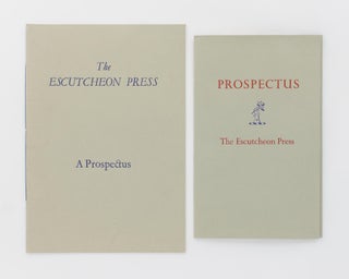 Item #118444 Prospectuses for the two books by Geoffrey Farmer published by the Escutcheon Press,...