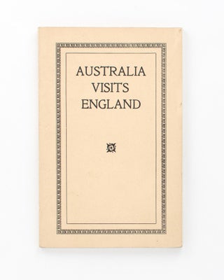 Item #118456 Australia visits England. Contrasts and Similitudes. By Aussie. Thomas DUFFIELD, AUSSIE