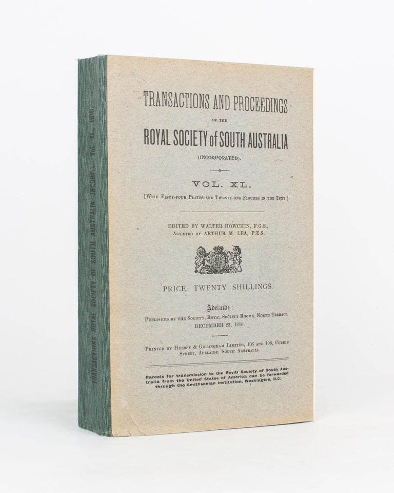 Item #118500 Auroral Observations at the Cape Royds Station, Antarctica. [Contained in] Transactions and Proceedings of the Royal Society of South Australia, Volume 40, 1916. British Antarctic Expedition, Sir Douglas MAWSON.