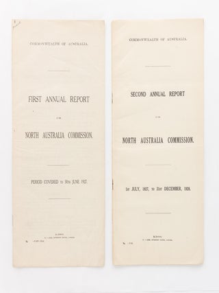 Item #118540 First Annual Report of the North Australia Commission. Period covered to 30th June...