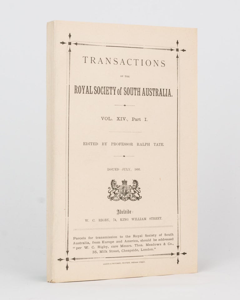 Item #118599 A Grammar and Vocabulary of the Language spoken by the Aborigines of the MacDonnell Ranges, South Australia. [Contained in] Transactions of the Royal Society of South Australia, Volume 14, Part 1, 1891. Reverend H. KEMPE.