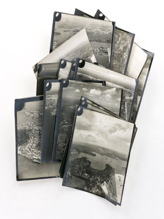 Item #118695 A collection of fifteen vintage oblique aerial photographs of Sydney Harbour taken...