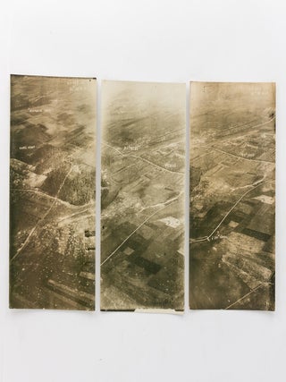A collection of ten aerial photographs taken during the First World War