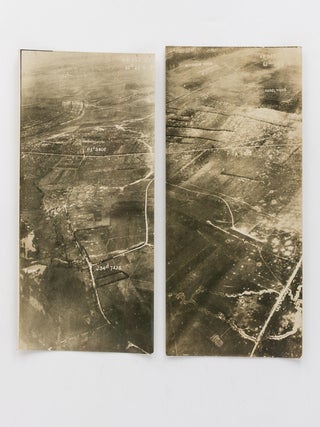 A collection of ten aerial photographs taken during the First World War