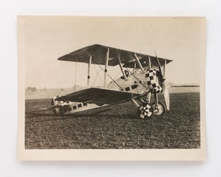 Item #118725 A vintage photograph of Captain Arthur Cobby in the cockpit of a Sopwith Camel....