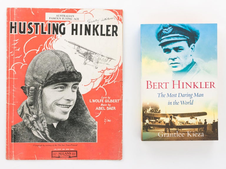 Item #118791 Hustling Hinkler (Fox-Trot Song). Lyric by L. Wolfe Gilbert. Music by Abel Baer. Aviation, L. Wolfe GILBERT, Abel BAER, Bert HINKLER.