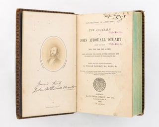 Item #118891 Explorations in Australia. The Journals of John McDouall Stuart during the Years...