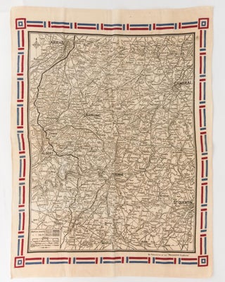 Item #118957 A linen map of the Western Front, showing the 'Allies' Line June 30 [and] ... Oct....