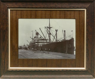 Item #118959 A vintage photograph of SS 'Waratah' in July 1909, at Ocean Steamers Wharf, Port...