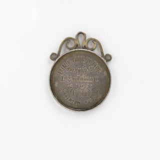 A silver Palmer Football Club medallion 'presented by E. Solomon to T. Reid, Season 1891'
