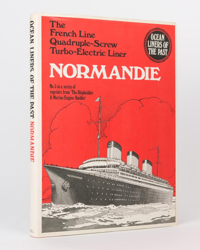 Item #119334 The French Line Quadruple-screw Turbo-electric North Atlantic Steamship 'Normandie'. SS 'Normandie'.