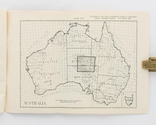 An Aerial Reconnaissance into the South-Eastern Portion of Central Australia. [Reprinted from] Proceedings of the Royal Geographical Society, South Australian Branch, Session 1928-9
