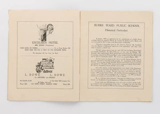 1895 - 1933. Back to Burke Ward School. Old Scholars' Celebration ... Souvenir Programme [cover title]