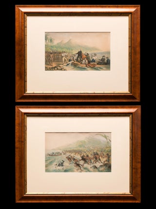 Item #119851 The Reception of the Rev. J. Williams at Tanna, in the South Seas, the day before he...