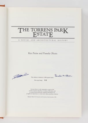 The Torrens Park Estate. A Social and Architectural History