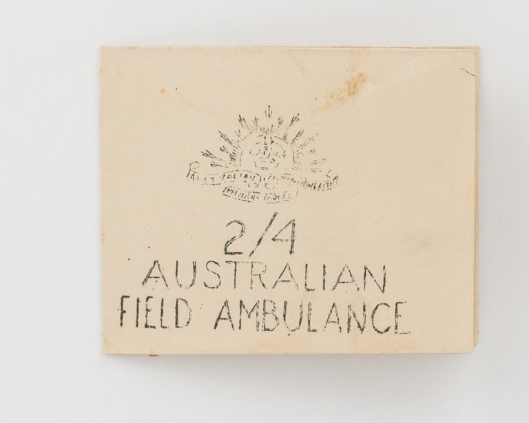 Item #120210 A Christmas card from Balikpapan, December 1945, produced in the field. 2/4th Australian Field Ambulance.