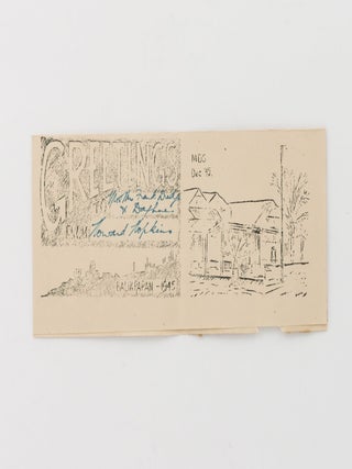 A Christmas card from Balikpapan, December 1945, produced in the field