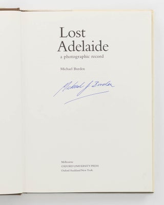 Lost Adelaide. A Photographic Record