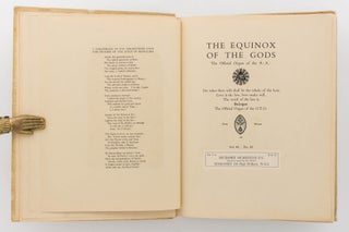 The Equinox of the Gods. The Official Organ of the A.'. A.'... The Official Organ of the O.T.O. Volume III, Number III