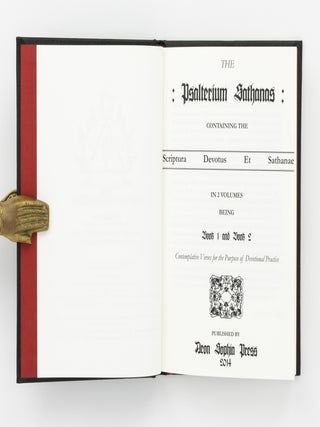 The Psalterium Sathanas. Containing the Scriptura Devotus et Sathanae... Contemplative Verses for the Purpose of Devotional Practice